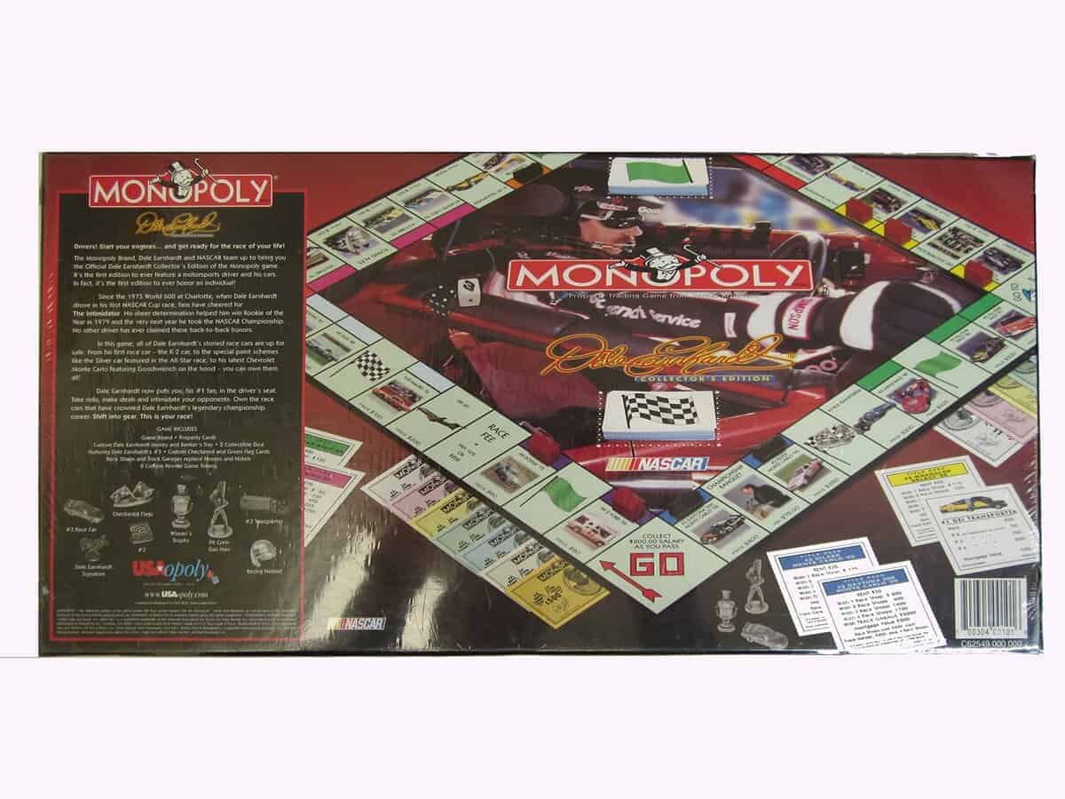 Monopoly Edición Especial NASCAR Dale Earnhardt Juego de