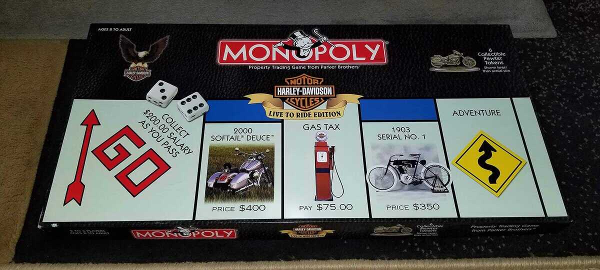 Monopoly Harley-Davidson Live to Ride Collector's Edition