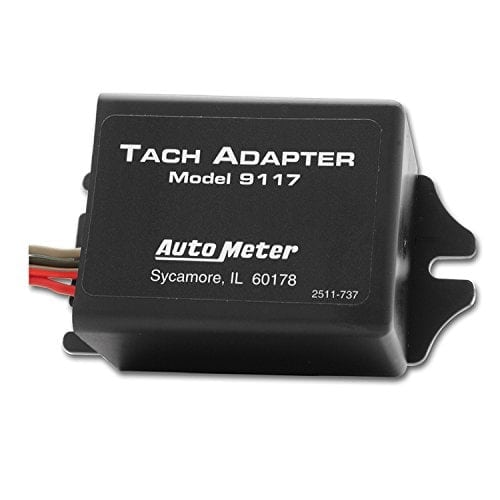 Adaptador de Tachometer Auto Meter 9117, negro
