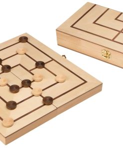 Juego de Nine Mens Morris Philos con Tablero de Madera