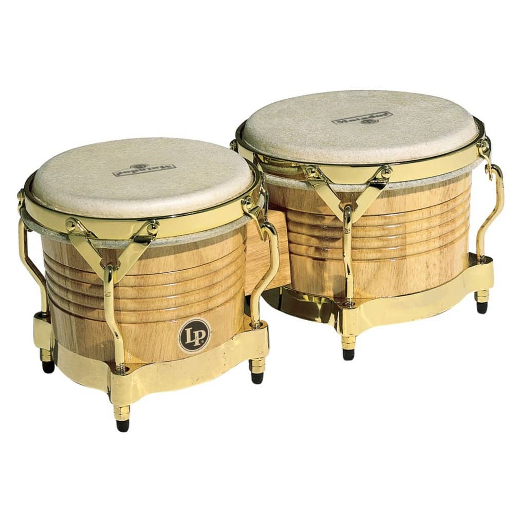 LP Matador M201-AW Bongos de Madera (Natural, Dorado)