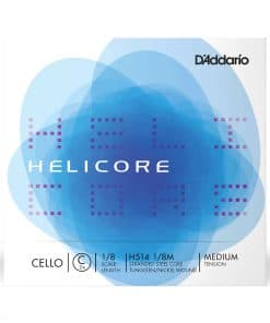 D'Addario Helicore Cello Single C String, Escala 1/8,