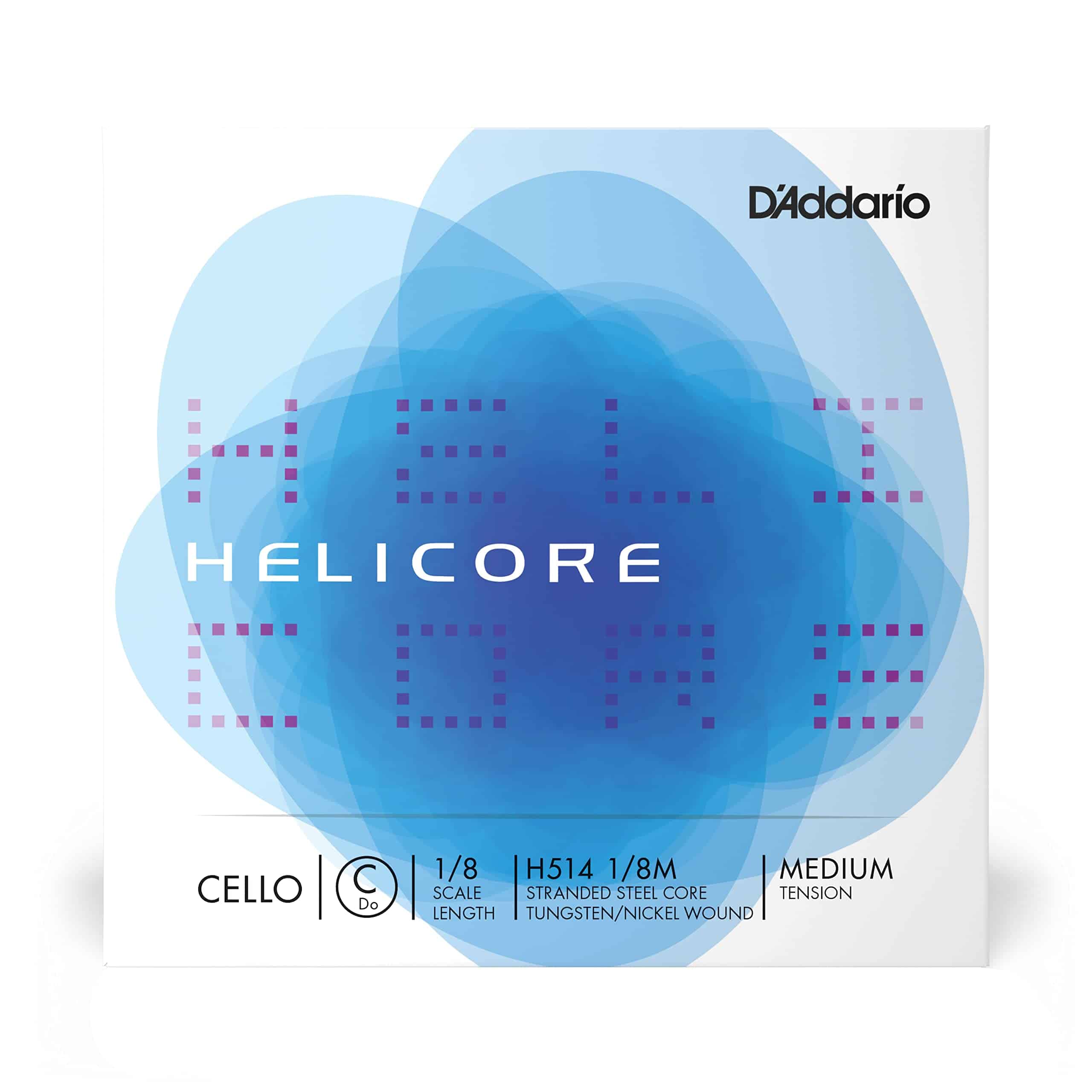D'Addario Helicore Cello Single C String, Escala 1/8,