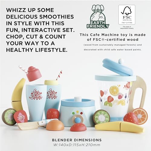 Le Toy Van Honeybake Collection Blender & Wooden Fruit Set - Imagen 7