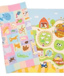 Tapete de Juego para Bebés (Grande, Divertido - Granja