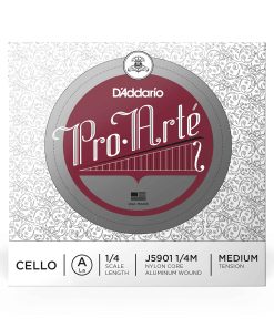 Cuerda de Cello D'Addario Pro-Arte para A, Escala 1/4,