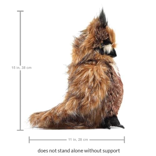 Títere de mano gran búho cornudo de Folkmanis - Imagen 6