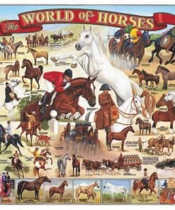 Rompecabezas White Mountain Puzzles World of Horses