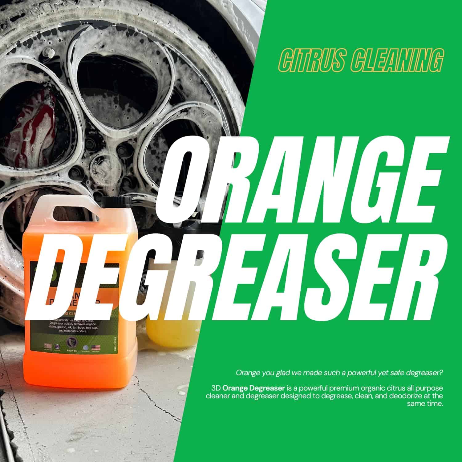 Limpiador desengrasante de naranja - 1 galón por 3D Auto - Imagen 4