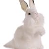 Juguete de Peluche de Conejo Hansa, 13", Blanco