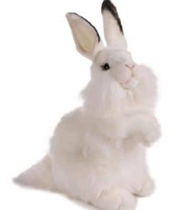 Juguete de Peluche de Conejo Hansa, 13", Blanco