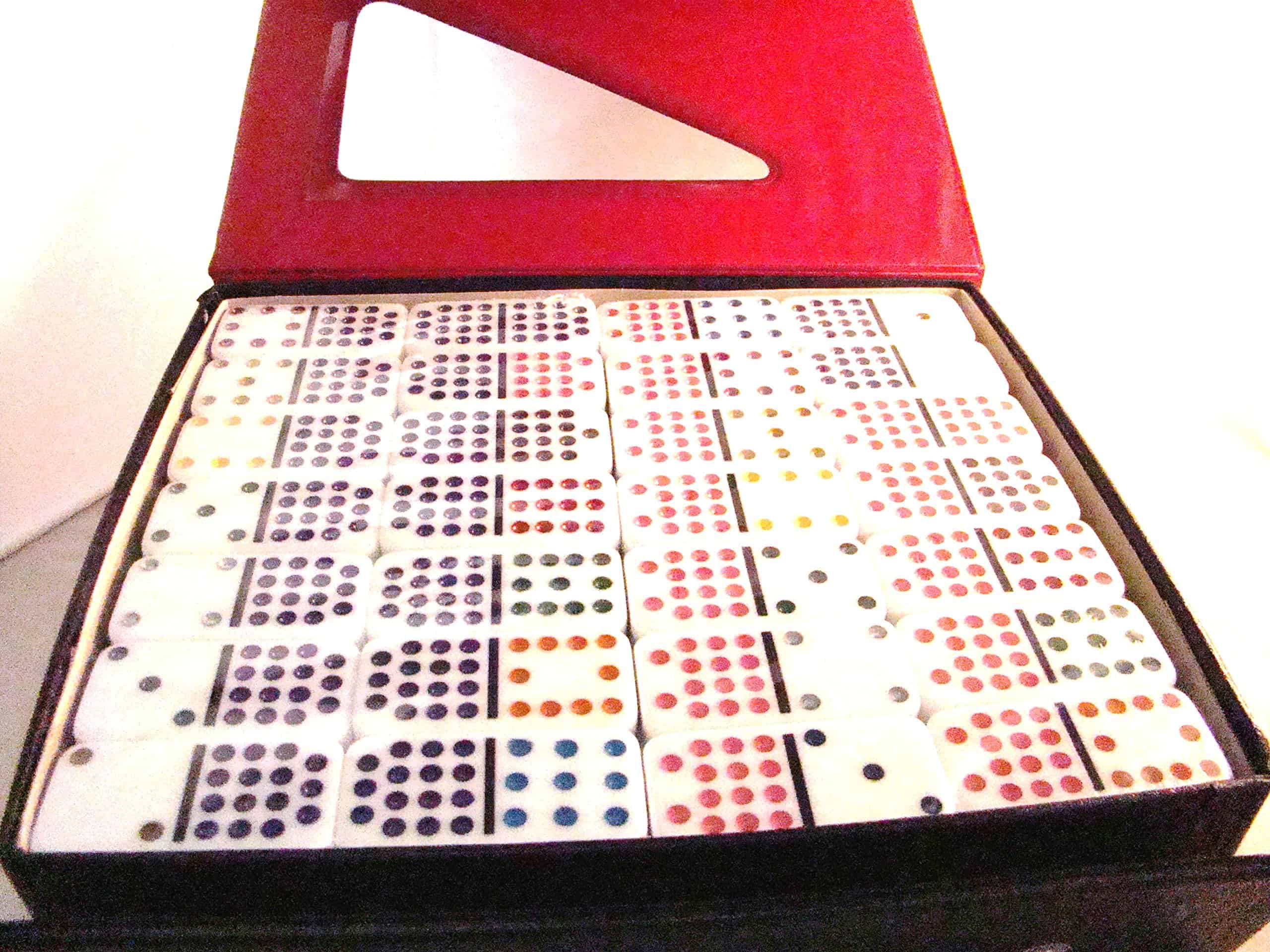 Domino Doble Profesional de 15 Piezas Blancas con Puntos - Imagen 3