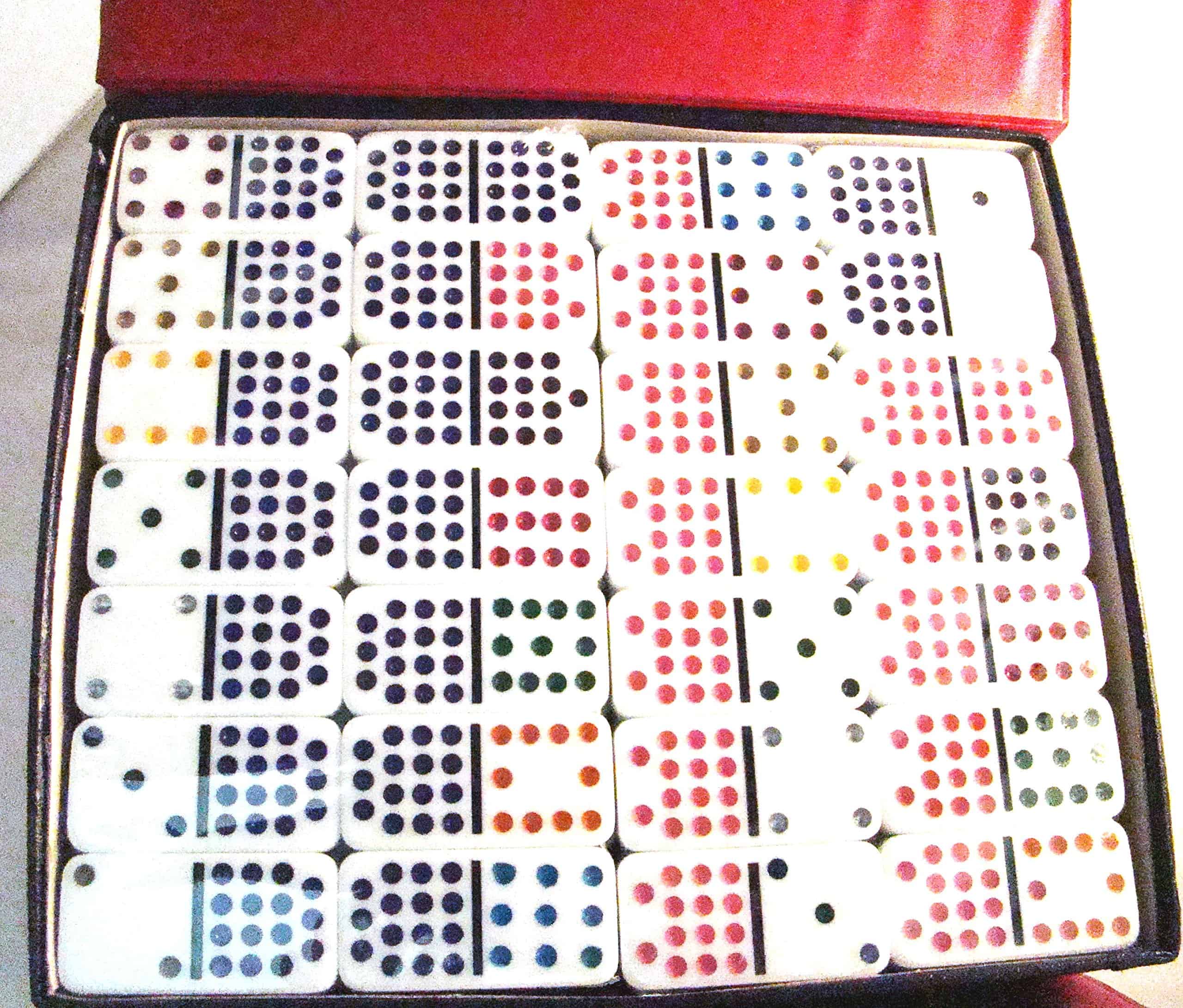 Domino Doble Profesional de 15 Piezas Blancas con Puntos - Imagen 4