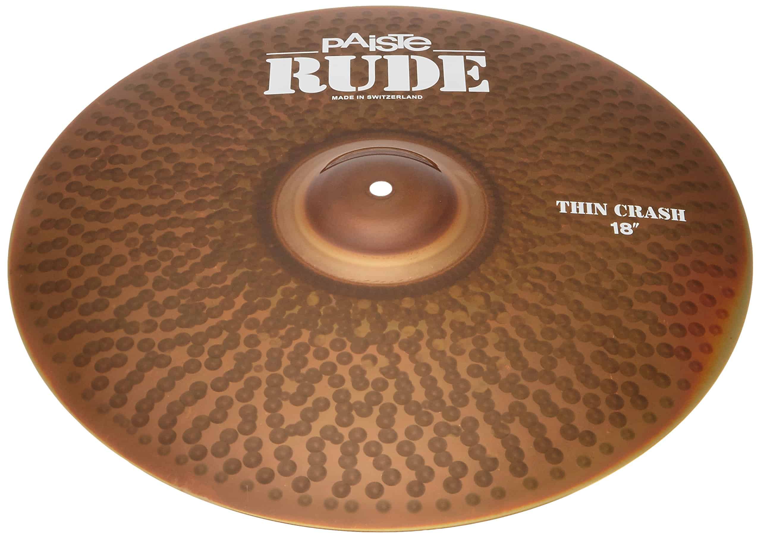 Platillo de Crash Delgado de la Serie Rude 18"