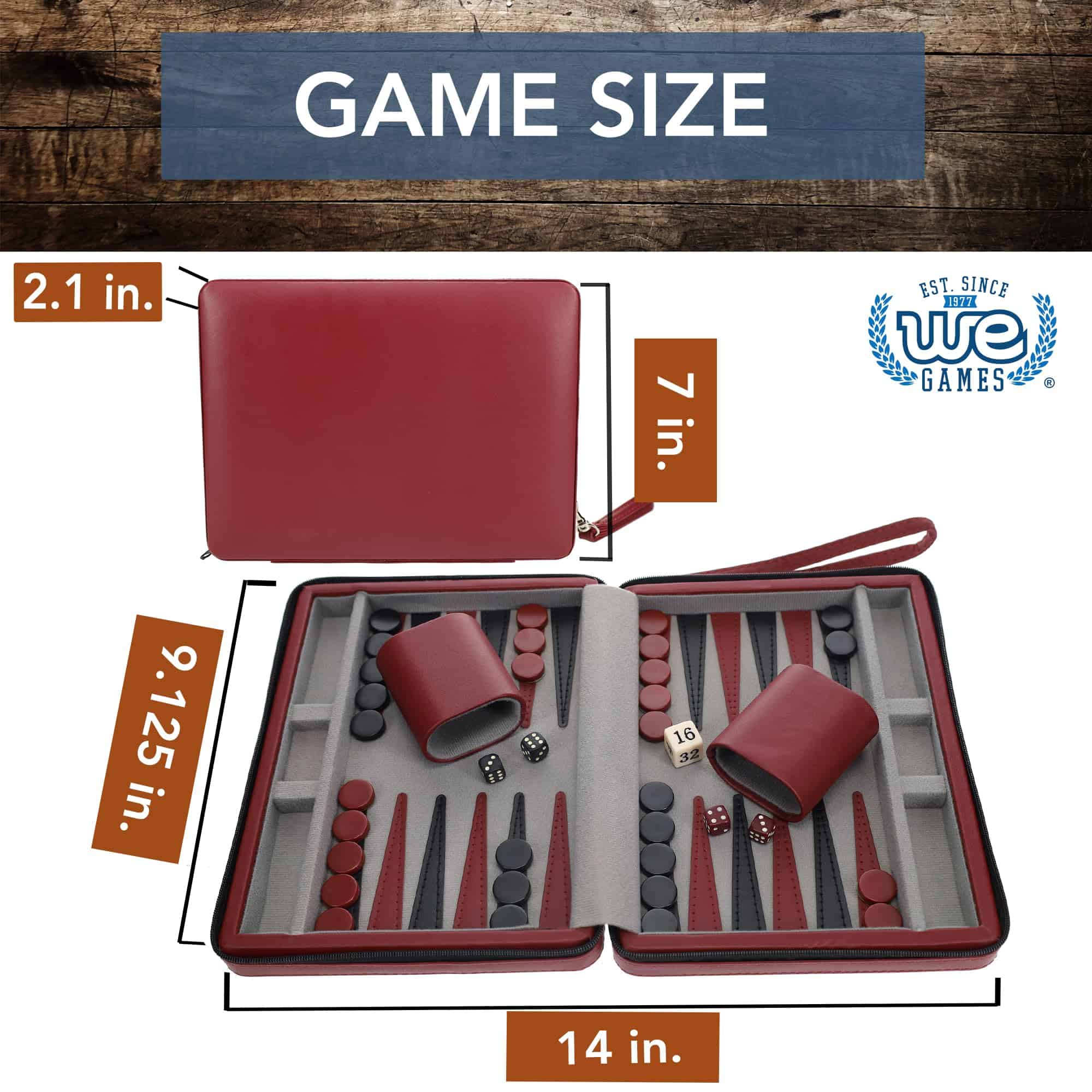 Juego de Backgammon de WE Games, Juegos de Mesa para - Imagen 7