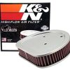 Filtro de aire de motor K&N: Alto -Plata