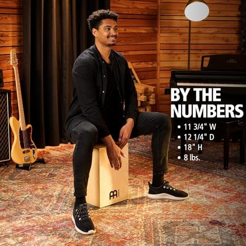 Meinl Cajon Box Drum, Tamaño completo con Cuerdas Metálicas - Imagen 7