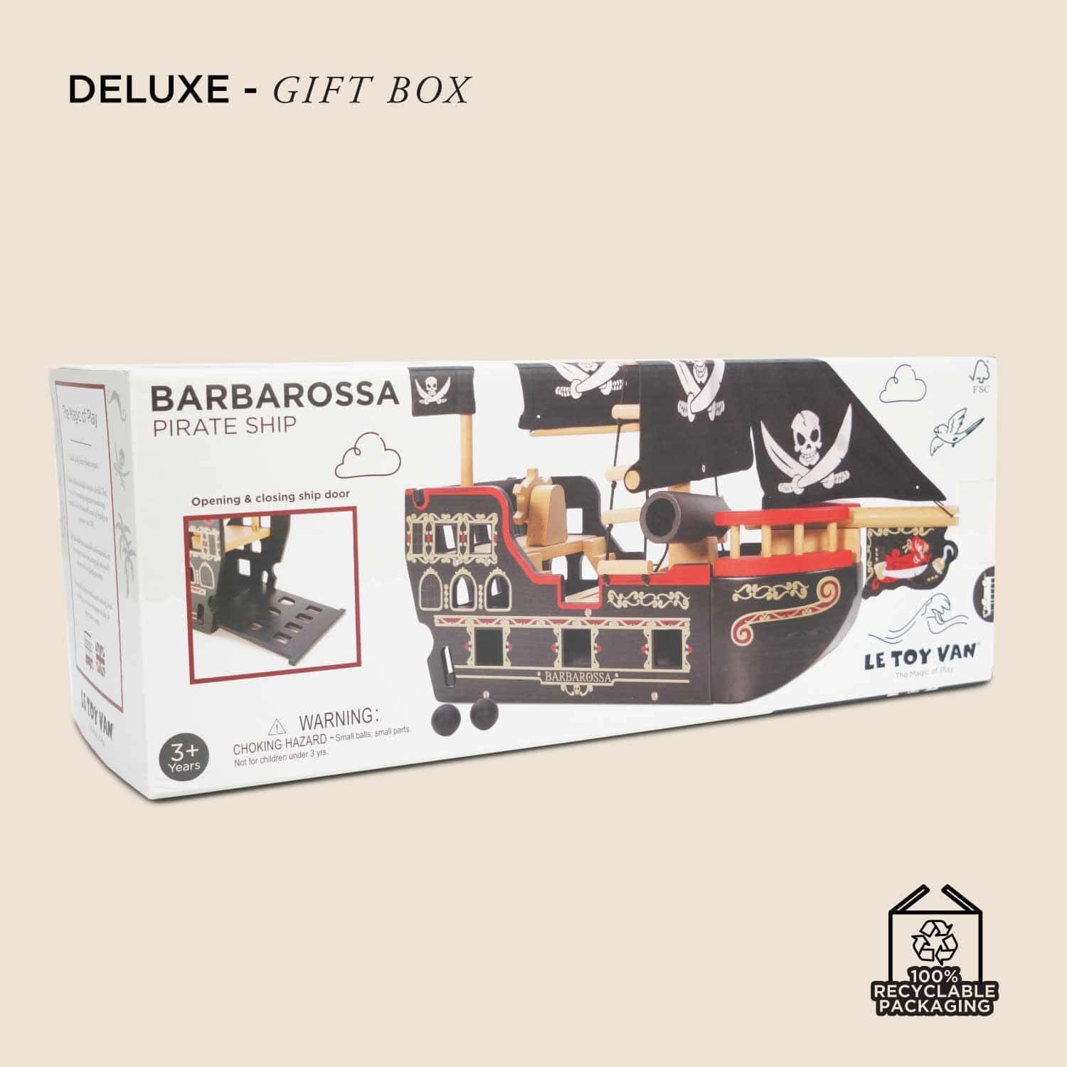 Set de Barco Pirata Barbarossa de Le Toy Van Juguetes - Imagen 10