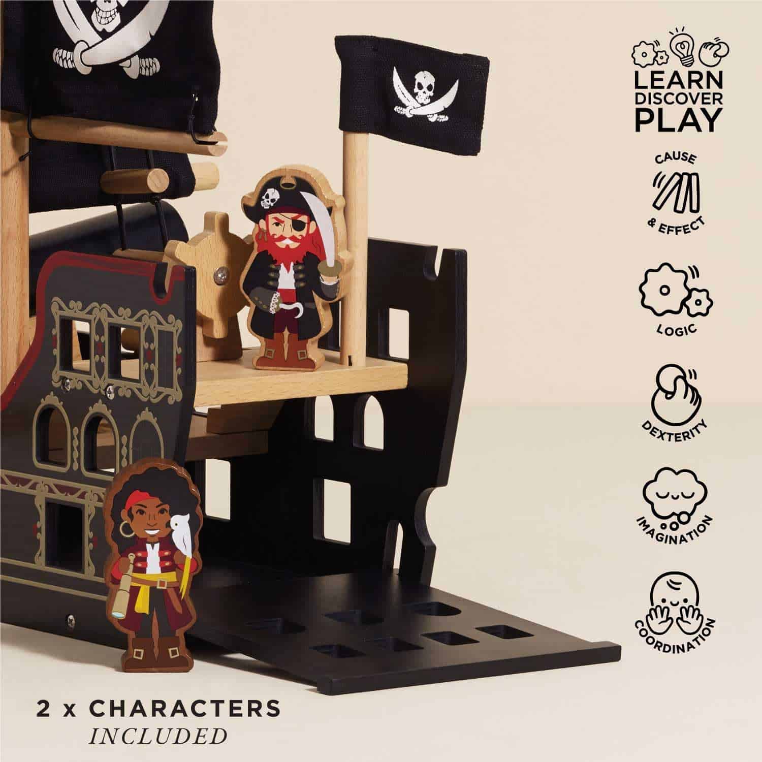 Set de Barco Pirata Barbarossa de Le Toy Van Juguetes - Imagen 4