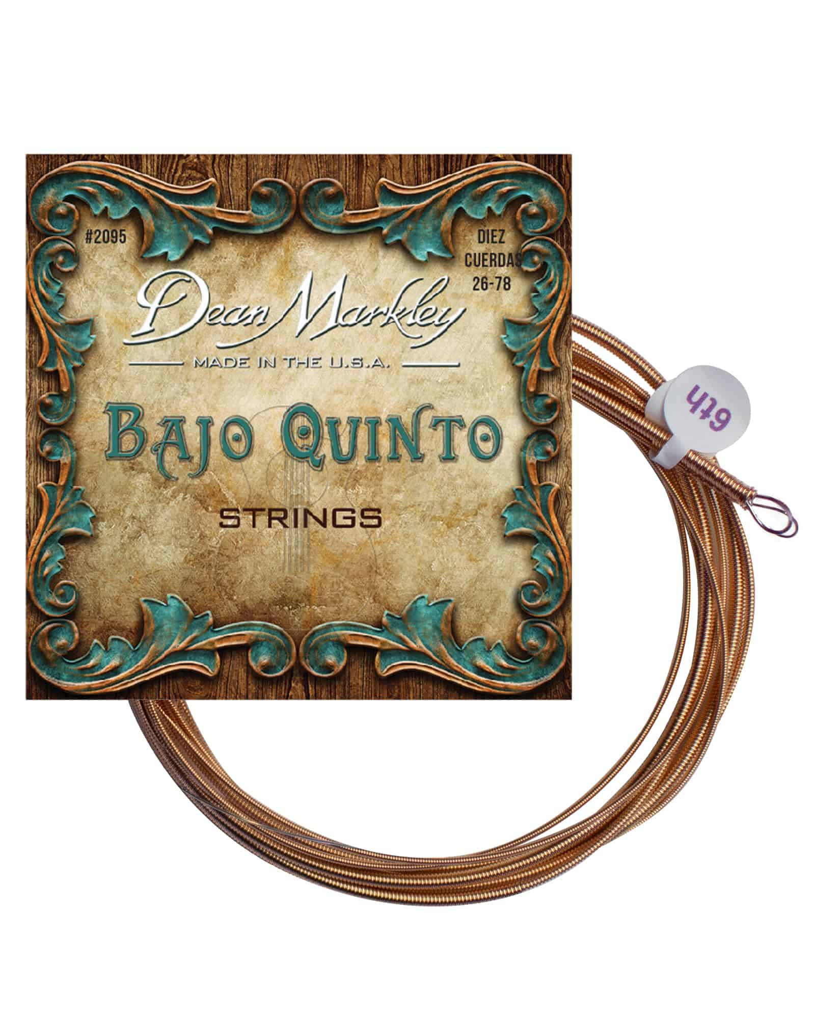 Dean Markley Doce Cuerdas Para Bajo Sexto, 28-92 SX, 80/20