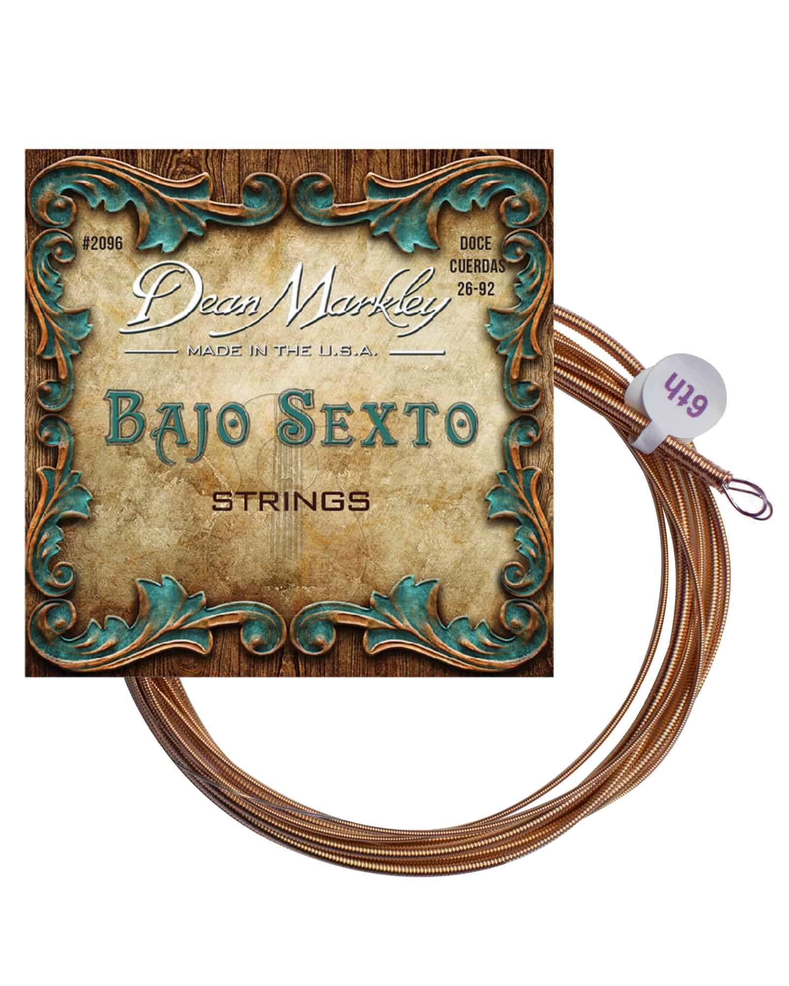 Cuerdas para Bajo Sexto Dean Markley 28-92 SX, 80/20 True