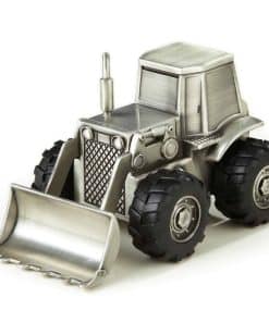 Bulldozer de Plata Plateado de Elegancia - Hucha