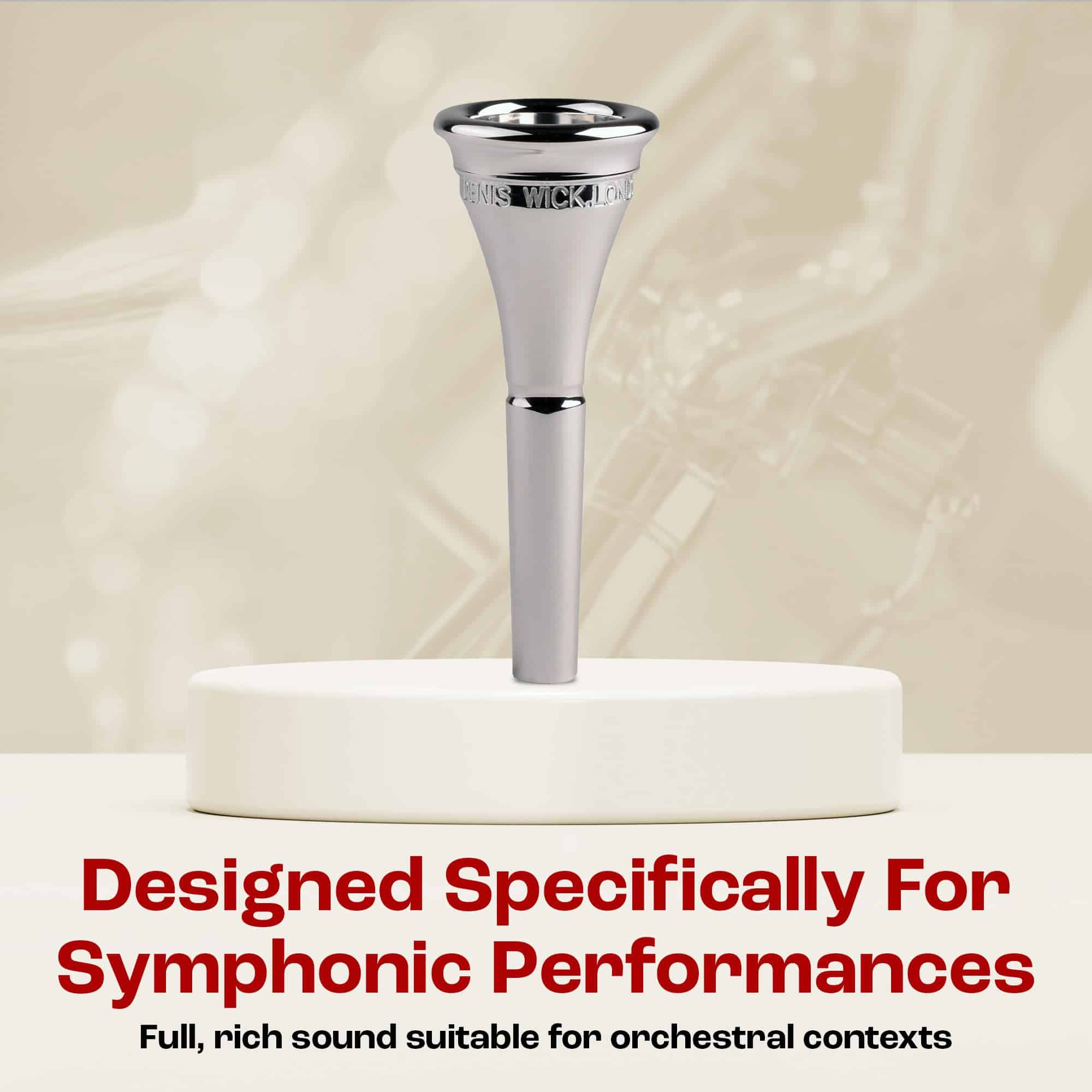 Boquilla para trompa francesa plateada Denis Wick DW5885-5N - Imagen 8