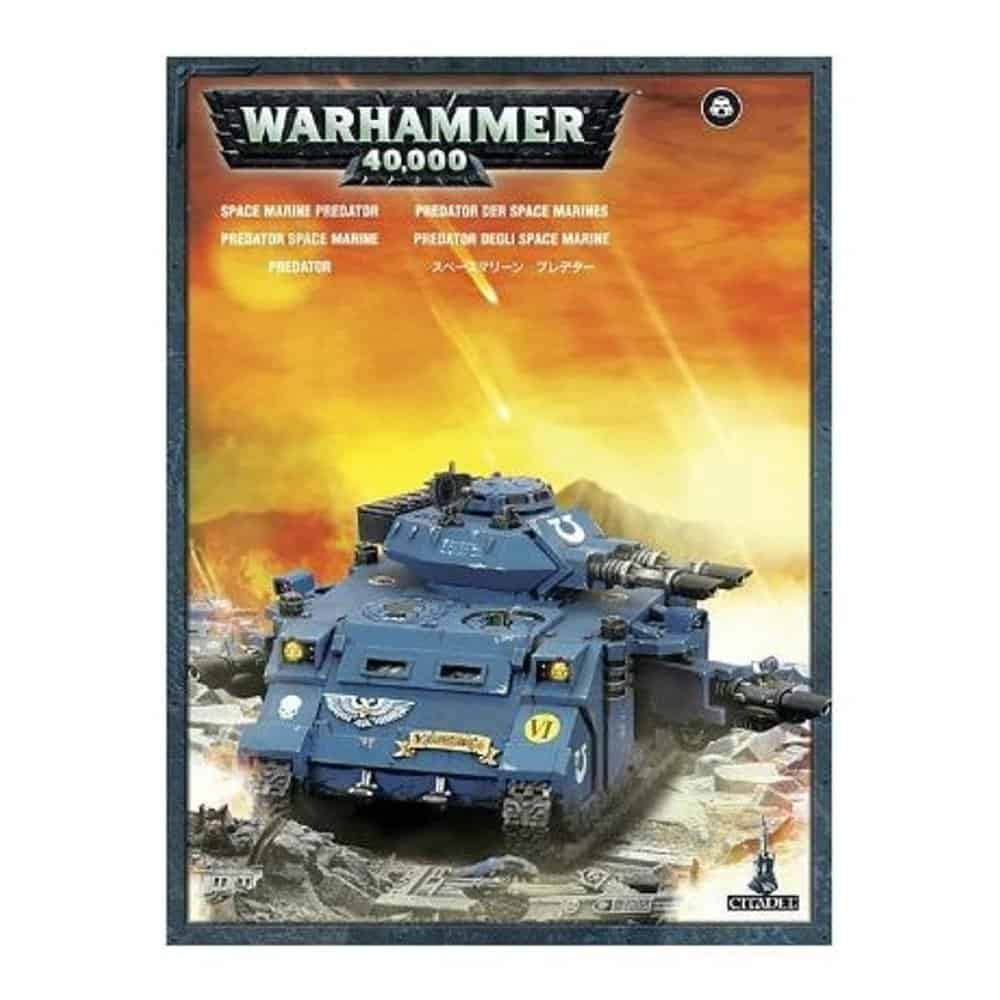 Tanque Predator Warhammer 40K de los Marines Espaciales