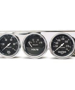 AUTO METER 2399 Medidor de Óleo/Agua/Voltaje Autogage Negro