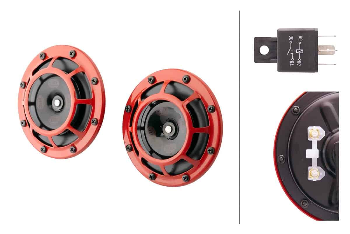 Kit de Claxon Gemelo Hella 003399801 Supertone 12V de Tono - Imagen 5