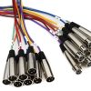 Cable Serpiente XLR Hosa XLR-805 de 8 Canales XLR Hembra a