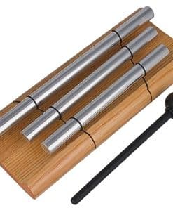 Campanas de Viento Woodstock Zenergy Trio Hand Chime, Plata
