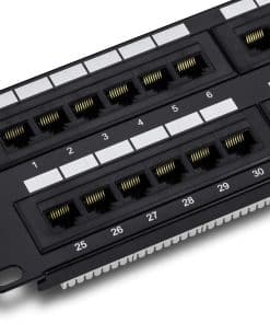 Panel de Conexión sin Blindaje para 48 Puertos Cat5-5e