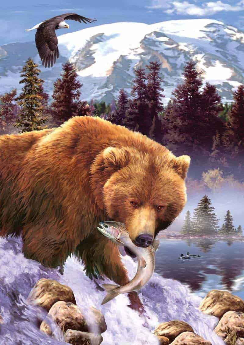 Rompecabezas de 1000 piezas de Oso Grizzly