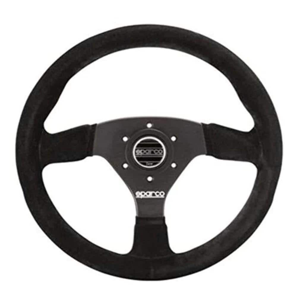 Volante Sparco 015R383PSN de Gamuza, Negro