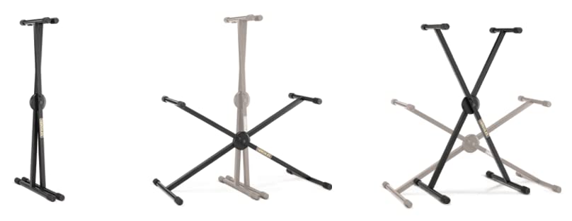 Soporte para Teclado Hercules KS110B EZ-Lok Single X, Negro - Imagen 3