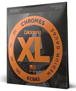 Cuerdas para Bajo D'Addario XL Chromes Flat Wound - ECB82 -