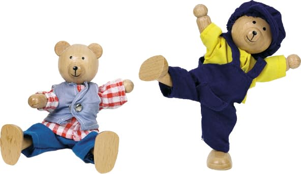 Marionetas Flexibles de Osos Benna & Bennoh con Armario, - Imagen 3