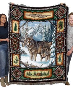 Manta Pure Country Weavers Wolf Lodge - Regalo de vida