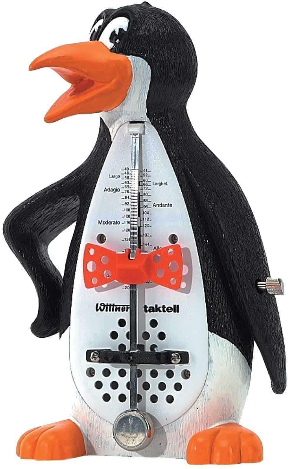 Wittner 903202 Metrónomo con Diseño de Pingüino sin Campana