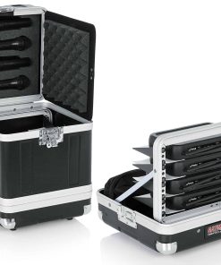 Estuche rígido para micrófonos Gator Cases; Capacidad para