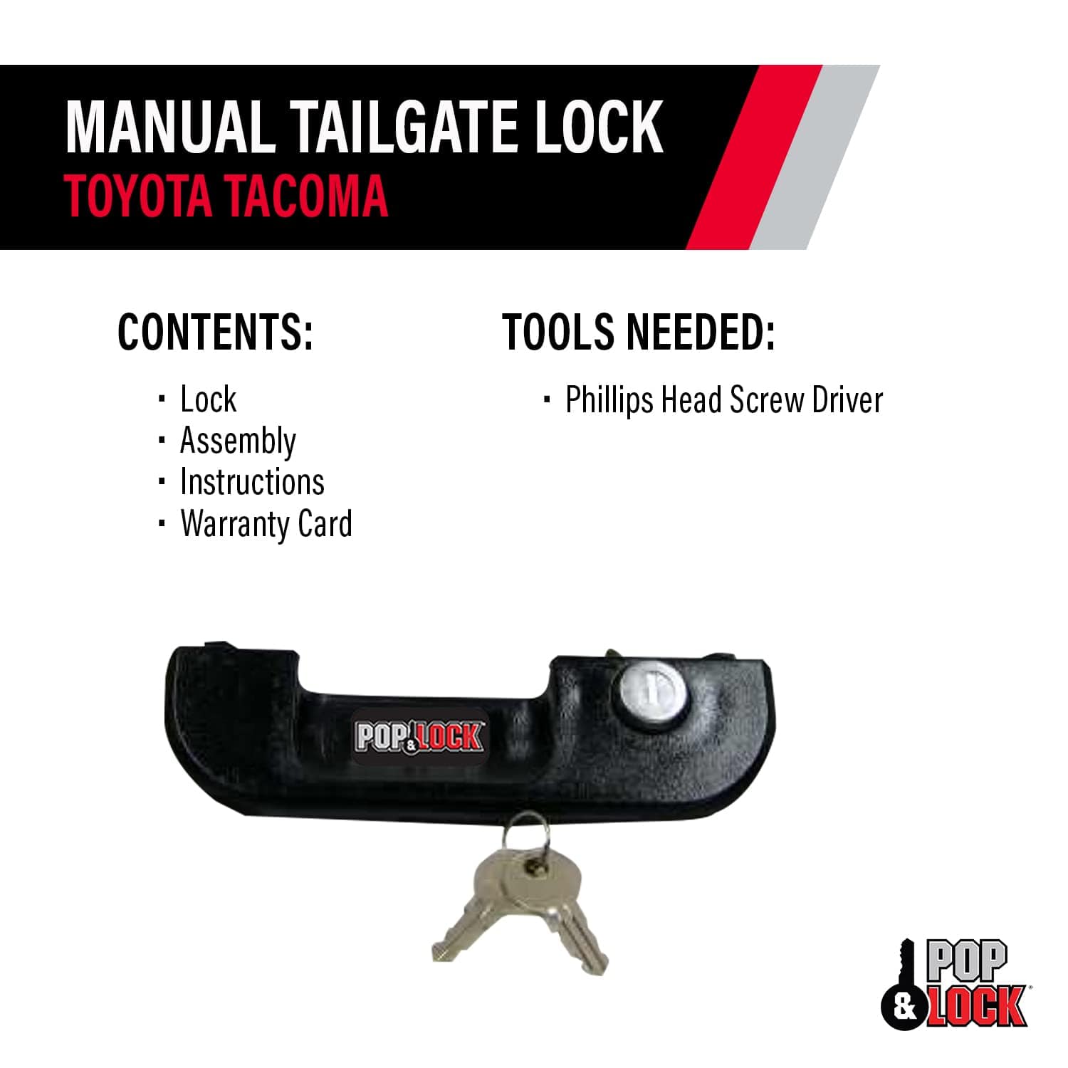 POP & Lock - Cerradura Manual de Portón Trasero para Toyota - Imagen 6