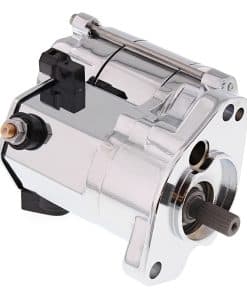 All Balls Racing 80-1004 Chrome Big Twin Starter Compatible