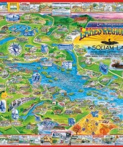 Rompecabezas de 1000 piezas de la Región de los Lagos de