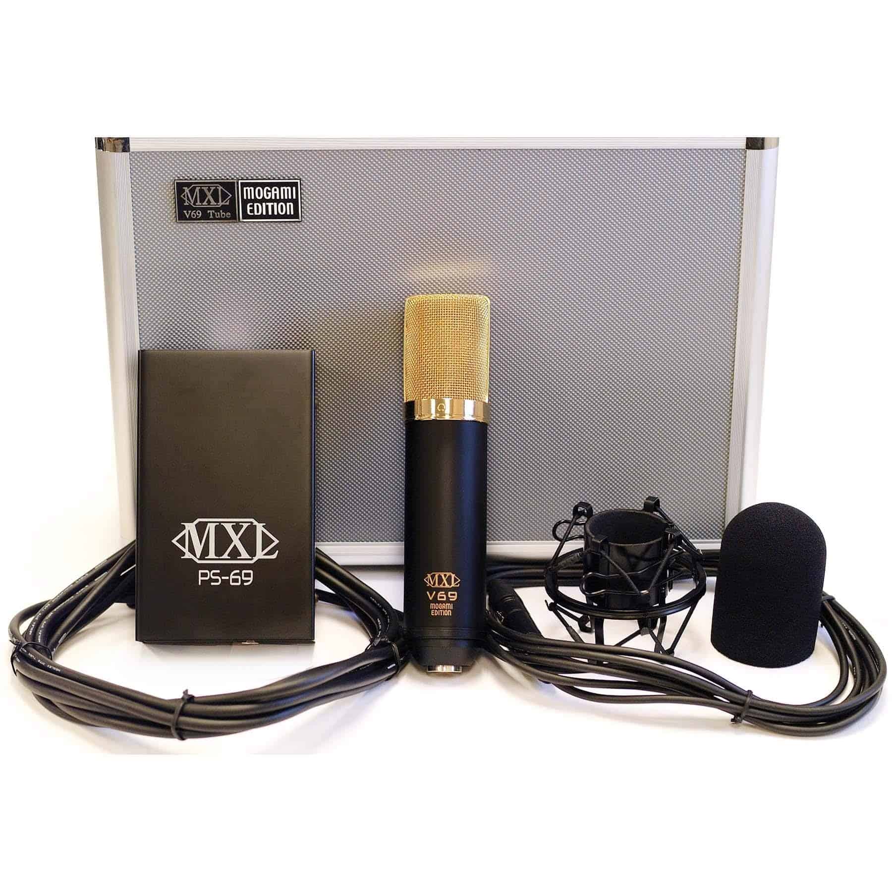 MXL Mics Tube Microphone, Conector XLR, Negro con Acentos