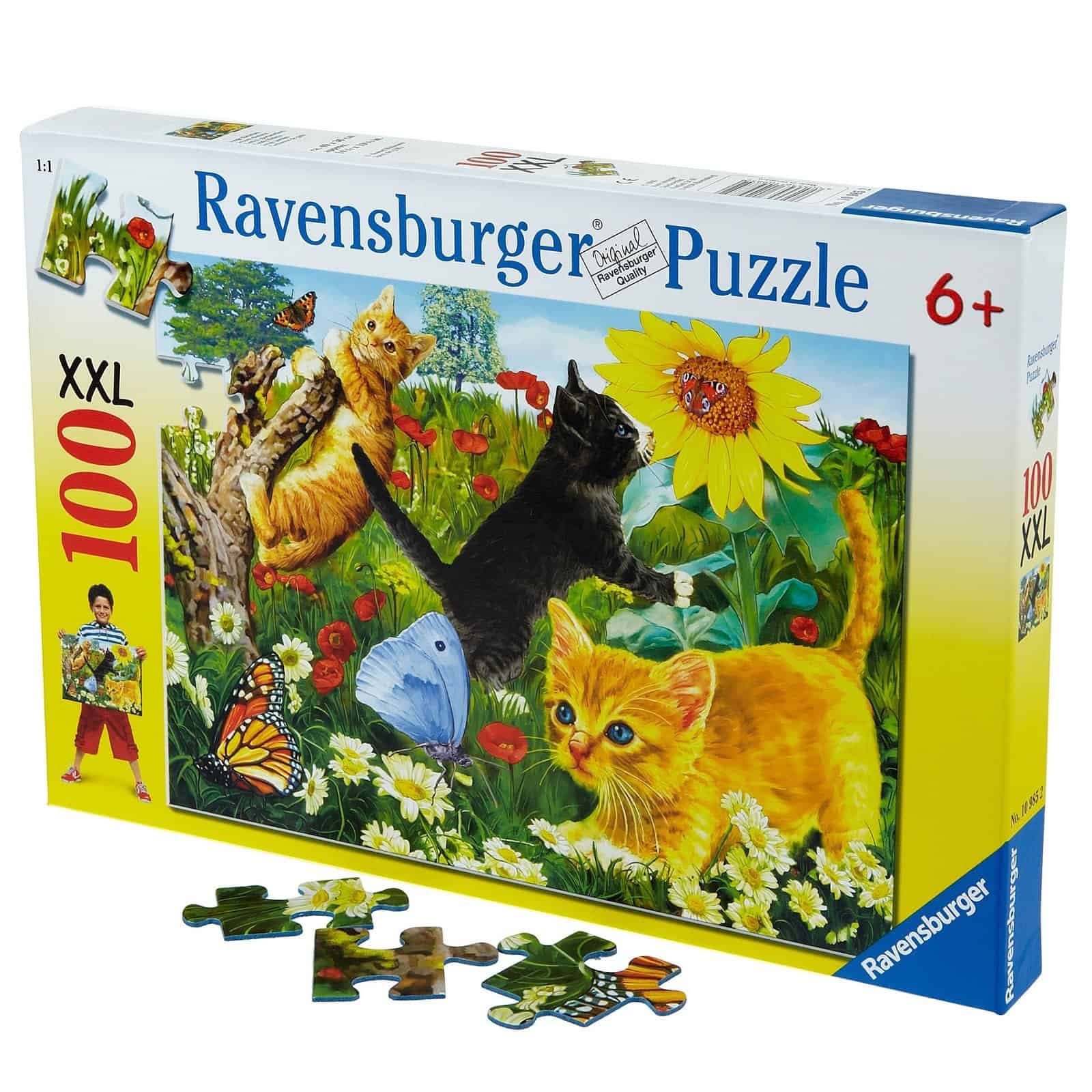 Rompecabezas Ravensburger Cuddly Kittens, 100 piezas