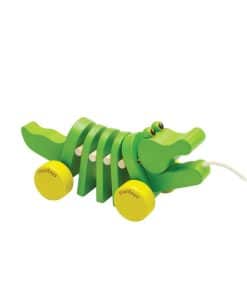 Juguete de Empuje y Tirón de Cocodrilo Bailarín PlanToys -