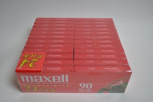 Paquete de 24 cassettes de audio Maxell UR 90