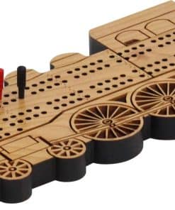 Tablero de Cribbage en Forma de Tren - Hecho en EE. UU.