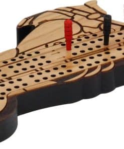 Tablero de Cribbage en Forma de Motocicleta - Hecho en